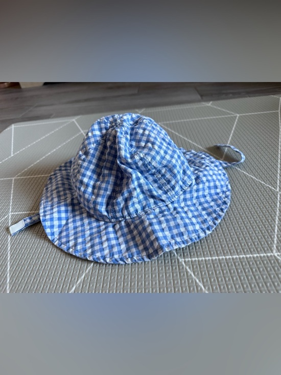 Carters Other - Carters|Baby boy/gender neutral Blue Gingham Sun Hat,Lightweight Bucket Hat•9M